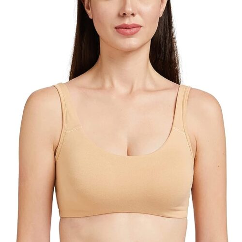 Enamor Low Impact Cotton Bra For Women - Non-Padded, Non-Wired, High-Coverage Bra For All-Day Comfort | SB06 - Image 4