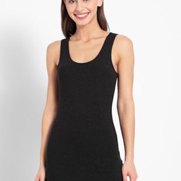 Women Soft Touch Microfiber Elastane Stretch Thermal Tank Top with Stay Warm Technology #2510