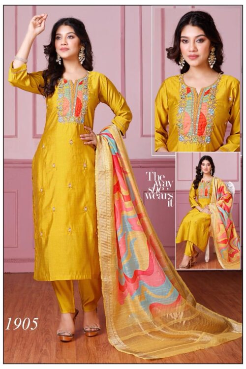 Roman Silk Suit Set- Perfect for Haldi