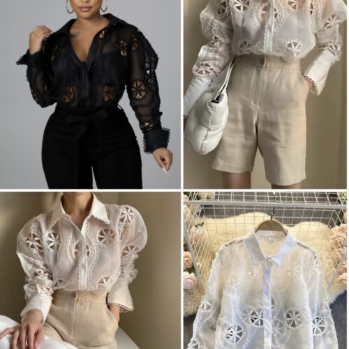 Designer Top with cut work