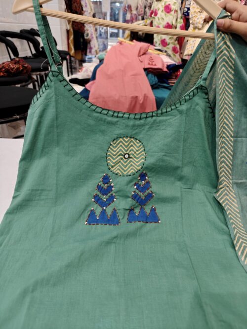 Premium Cotton with Adjustable Straps -3pc- Kapoor 343 - Image 3