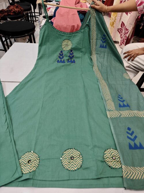 Premium Cotton with Adjustable Straps -3pc- Kapoor 343 - Image 6